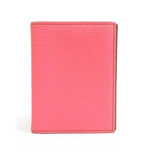 HERMES Agenda/Note Cover Pink/Brown Leather